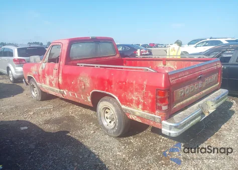 1988 Dodge D-Series D100 из США, поврежденный, VIN 1B7FD04Y3JS787465